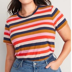 Old Navy-EveryWear Striped Slub-Knit T-Shirt for Women